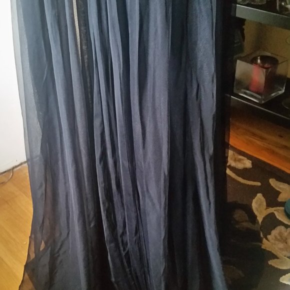 Badgley Mischka Black Long Dress Size 8 - Picture 11 of 14